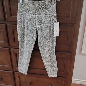 Athleta Black and White Patterned Leggings
